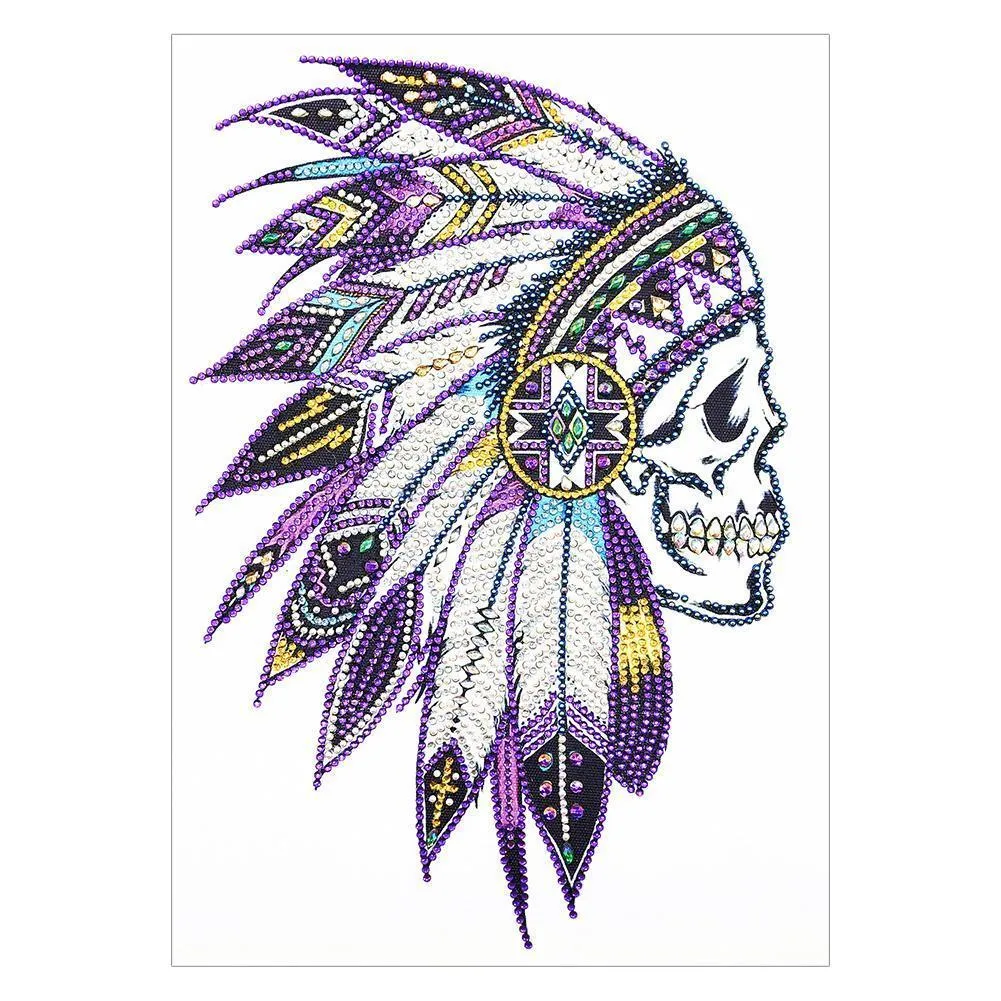 Indian Skull 5D DIY Special Shaped Diamond Painting