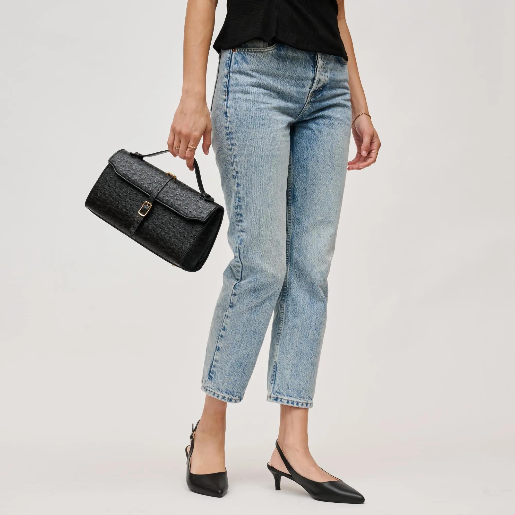 Juliet Ostrich Crossbody