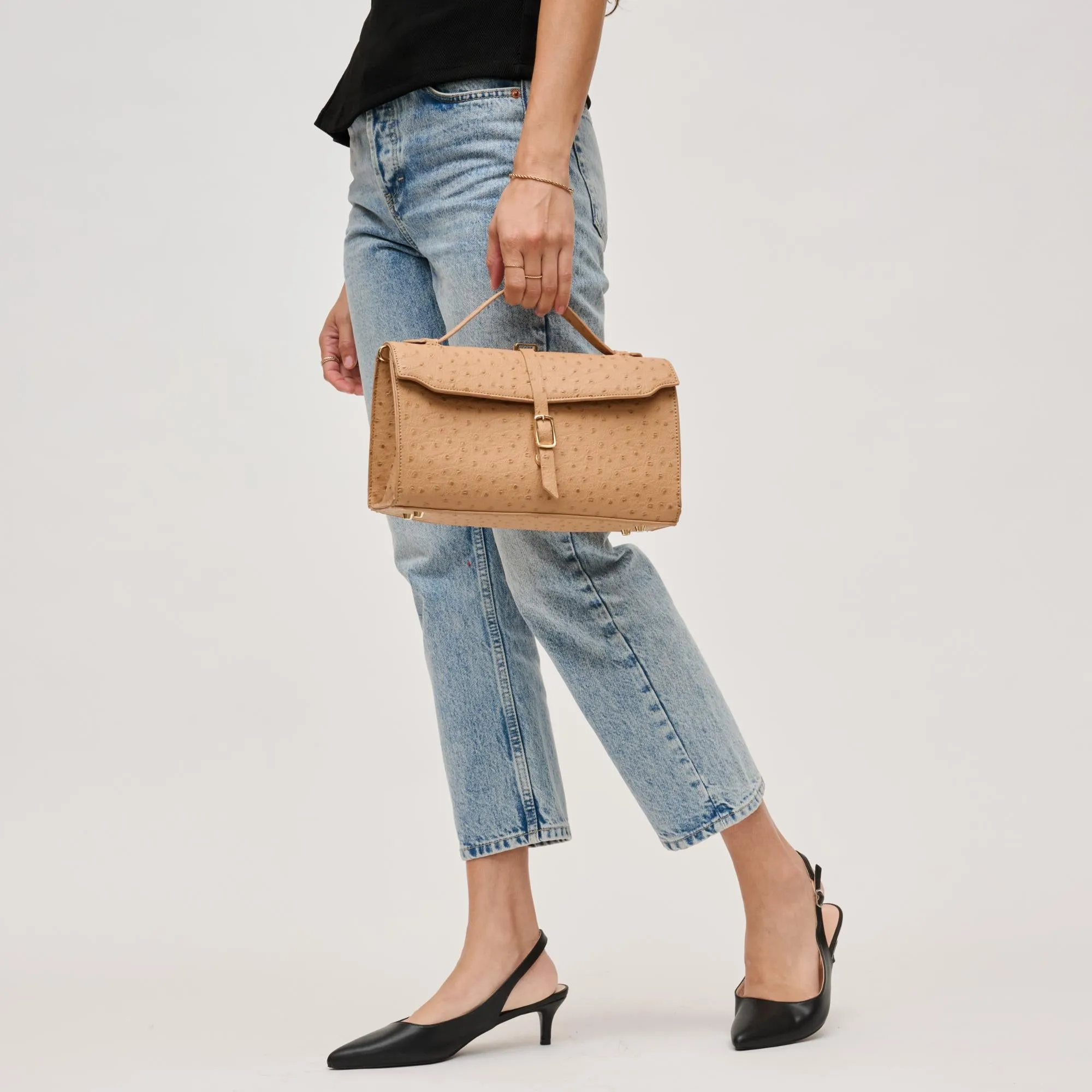 Juliet Ostrich Crossbody