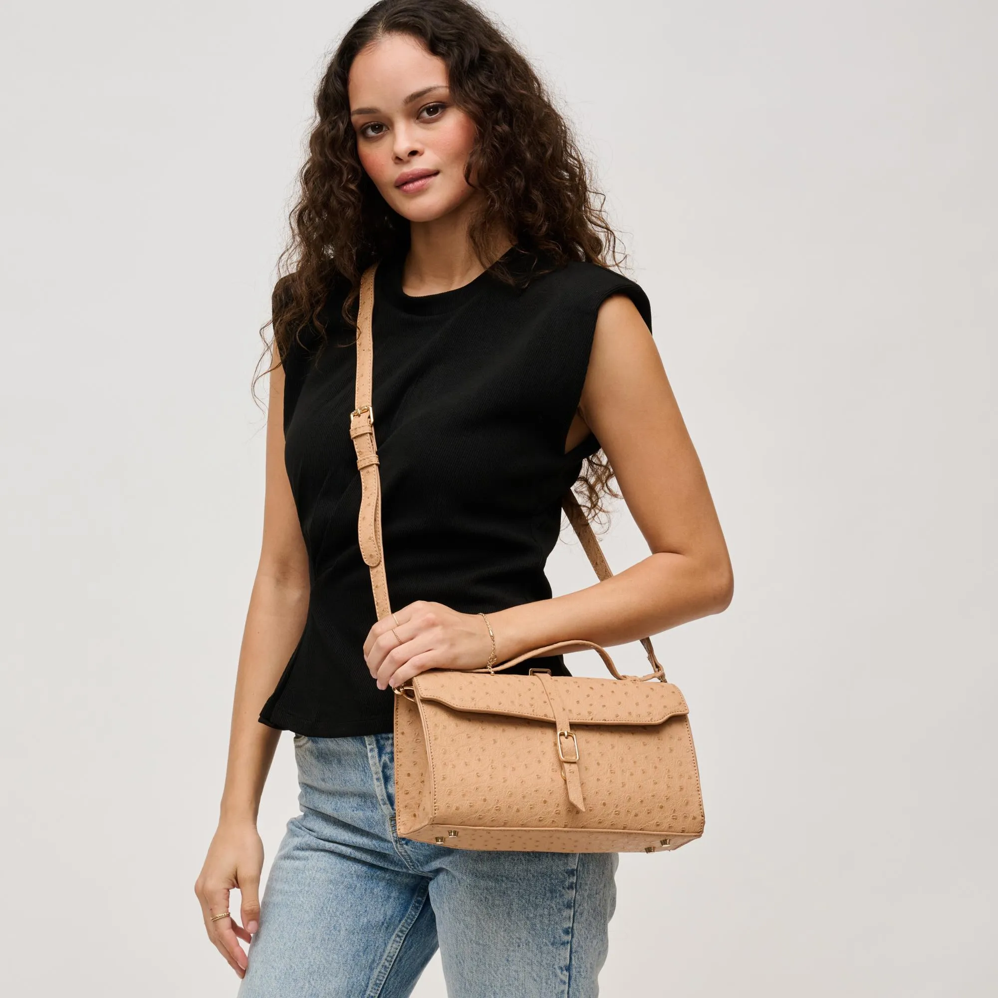 Juliet Ostrich Crossbody