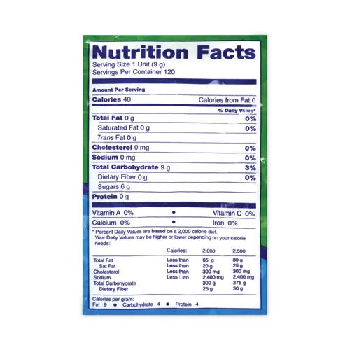 Jumbo Spearmint Balls, 0.04 Oz, 120 Balls/bag, 1 Bag/carton