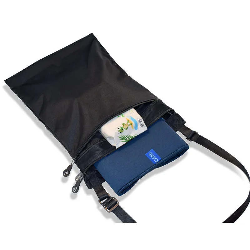 Junior Changing Mat and Waterproof Bag Set - Steel Blue/Black (UK VAT Exempt)