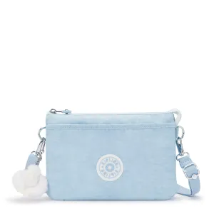 Kipling Riri Frost Blue Bl Large Pouch with Crossbody Strap C2I7590-LZ8