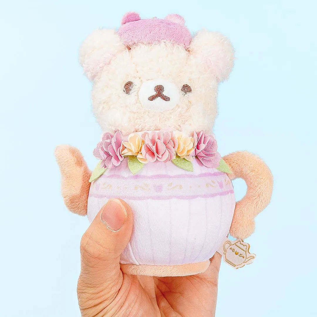 Korilakkuma & Chairoikoguma Flower Tea Time Plushie - Korilakkuma / Medium