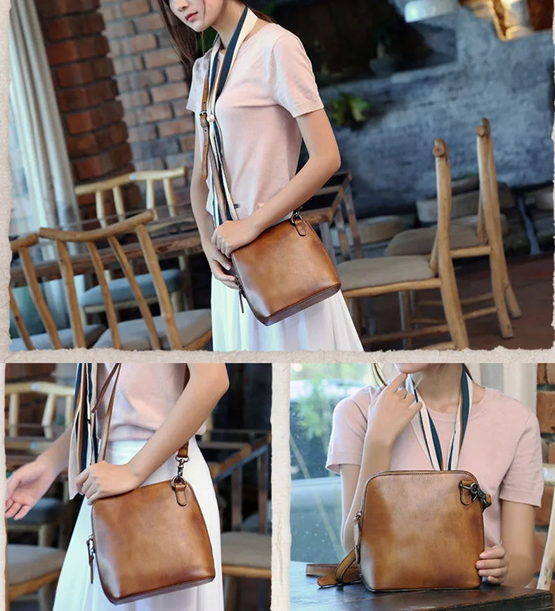 Ladies Leather Crossbody Bags Small Crossbody Purse Shoulder Bags for Women