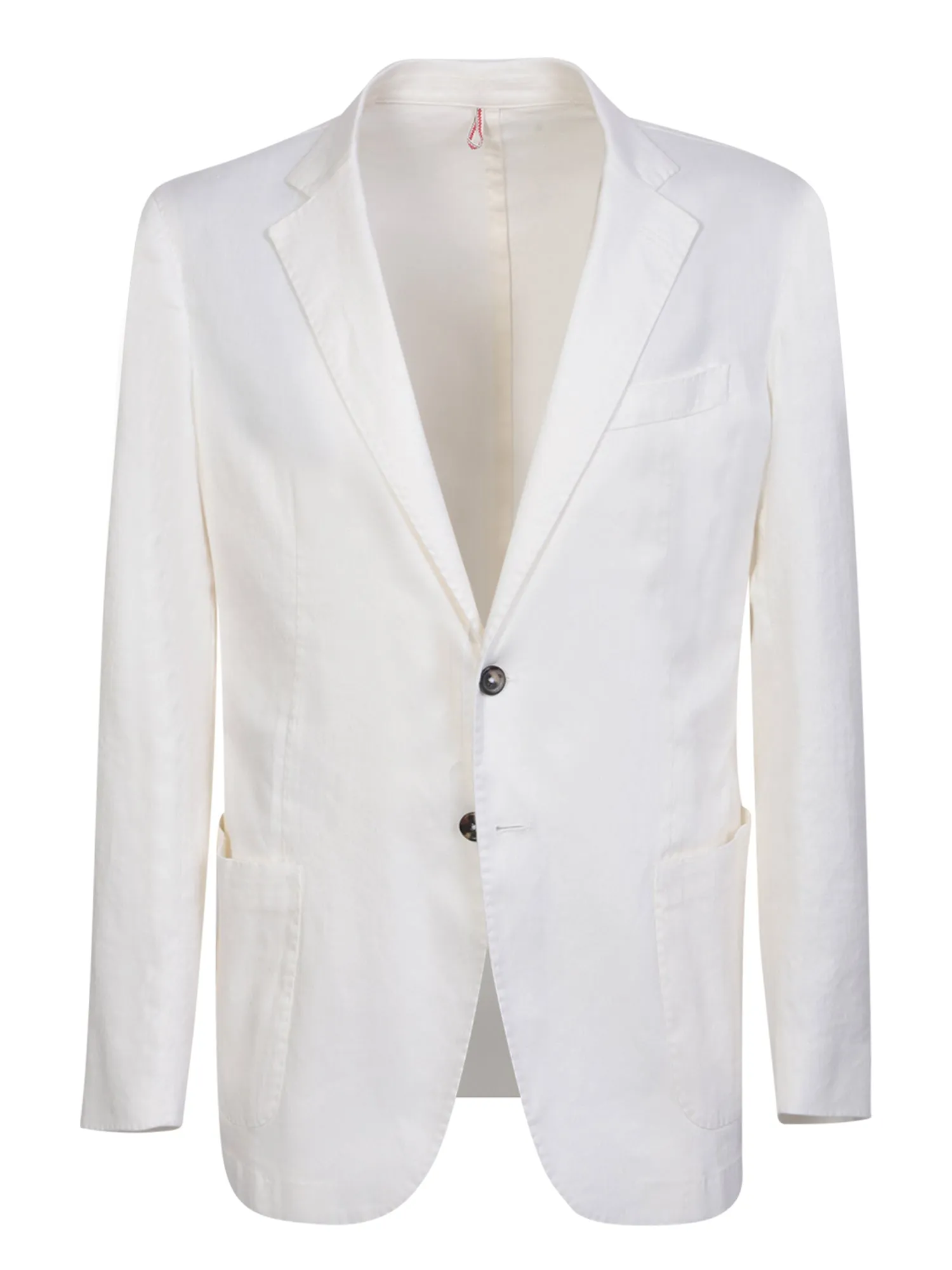 Linen blend white dress