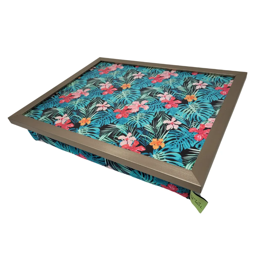 Luxury Tropical Palm Lap Tray With Bean Bag from Made in the Mill