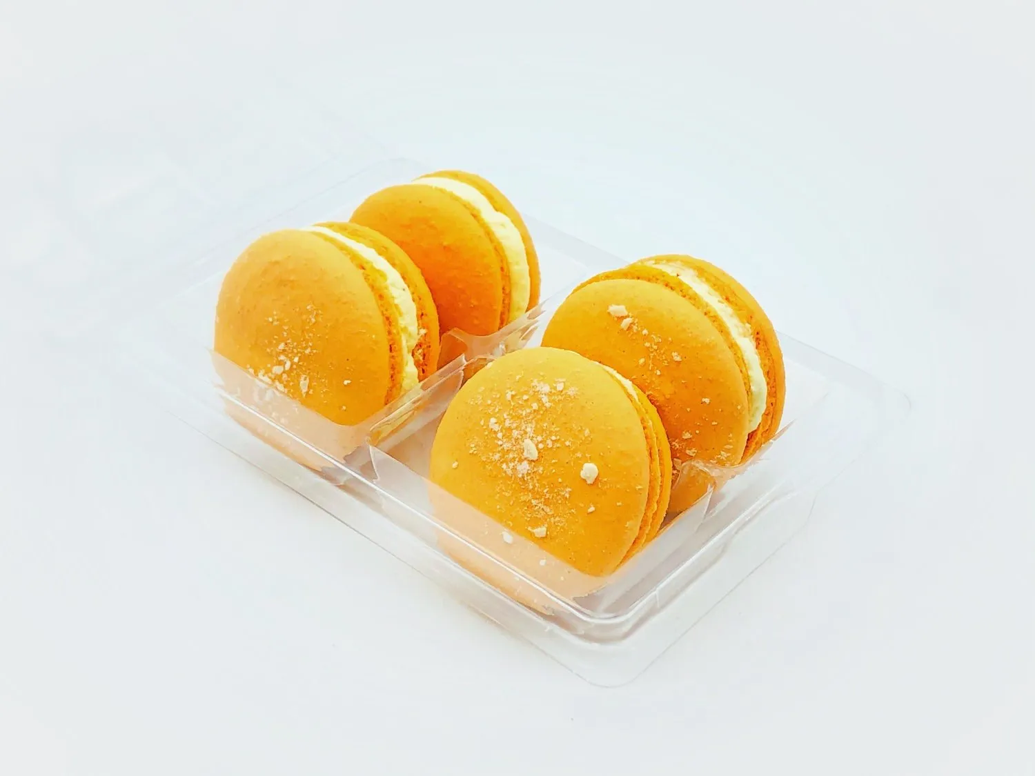 Mango Coconut Vegan Macarons