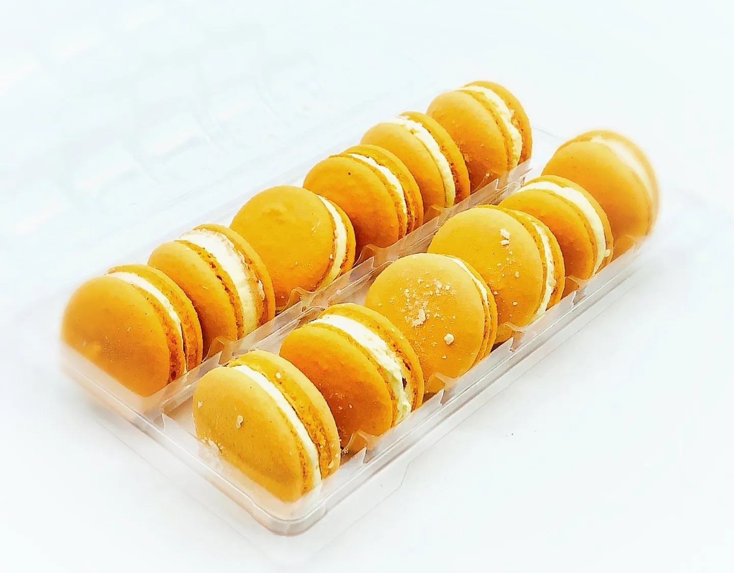 Mango Coconut Vegan Macarons