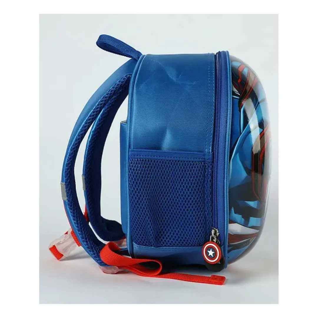 MARVEL CAPTAIN AMERICA ROUND SHAPE HARDSHELL BAG - BLUE/RED  by Mesuca