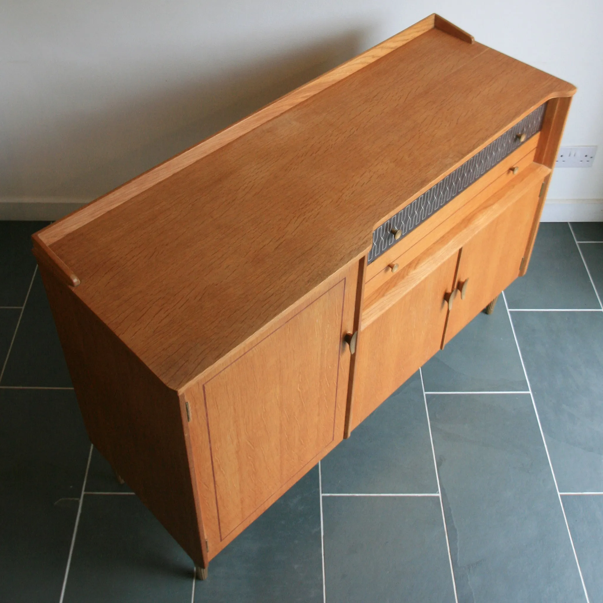 Mid Century Vintage Oak Sideboard