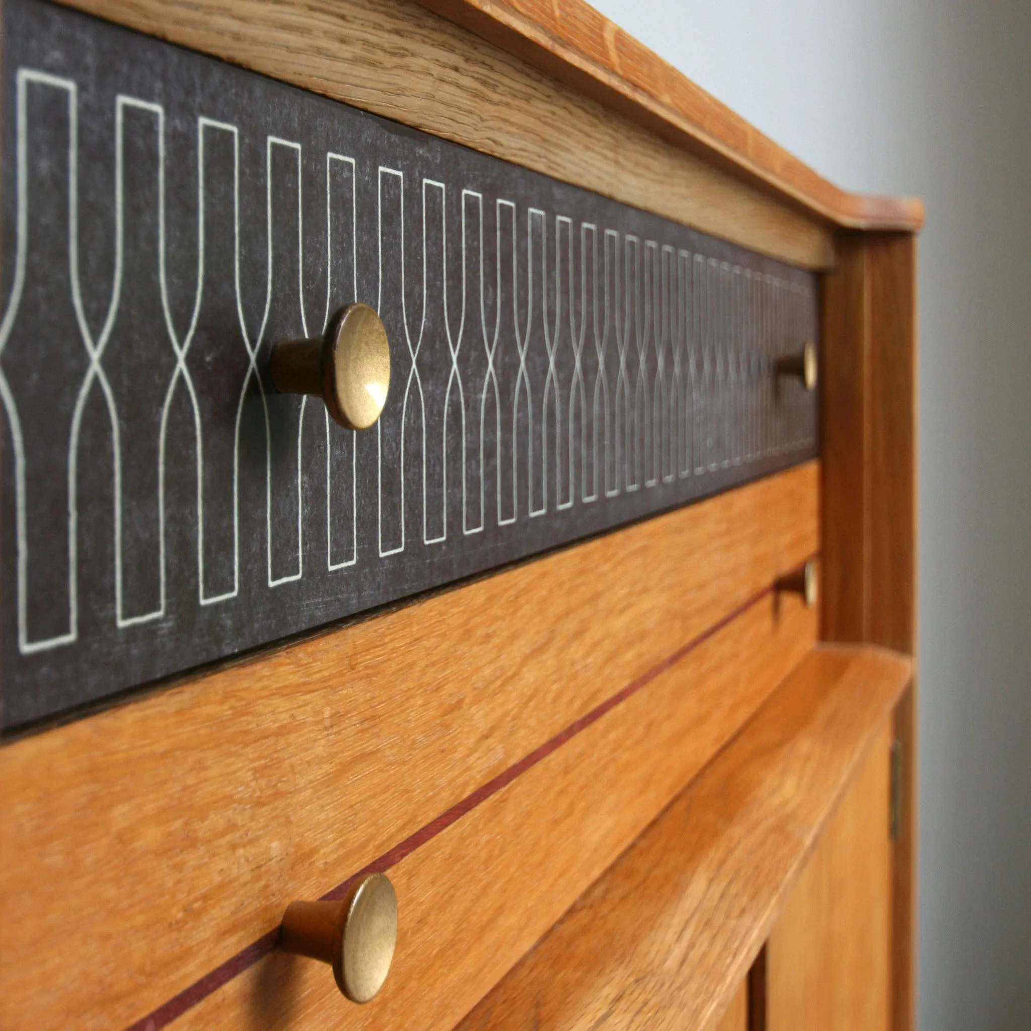 Mid Century Vintage Oak Sideboard