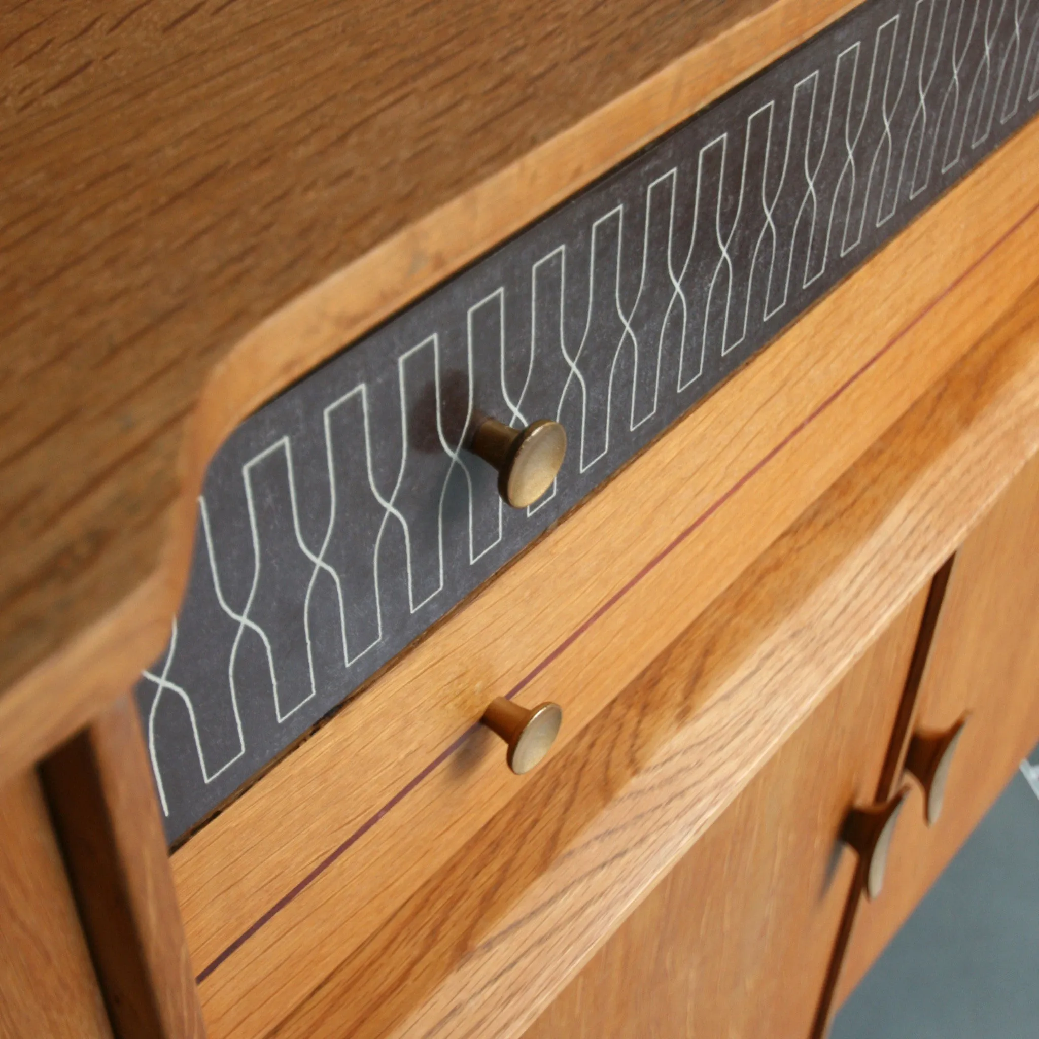 Mid Century Vintage Oak Sideboard
