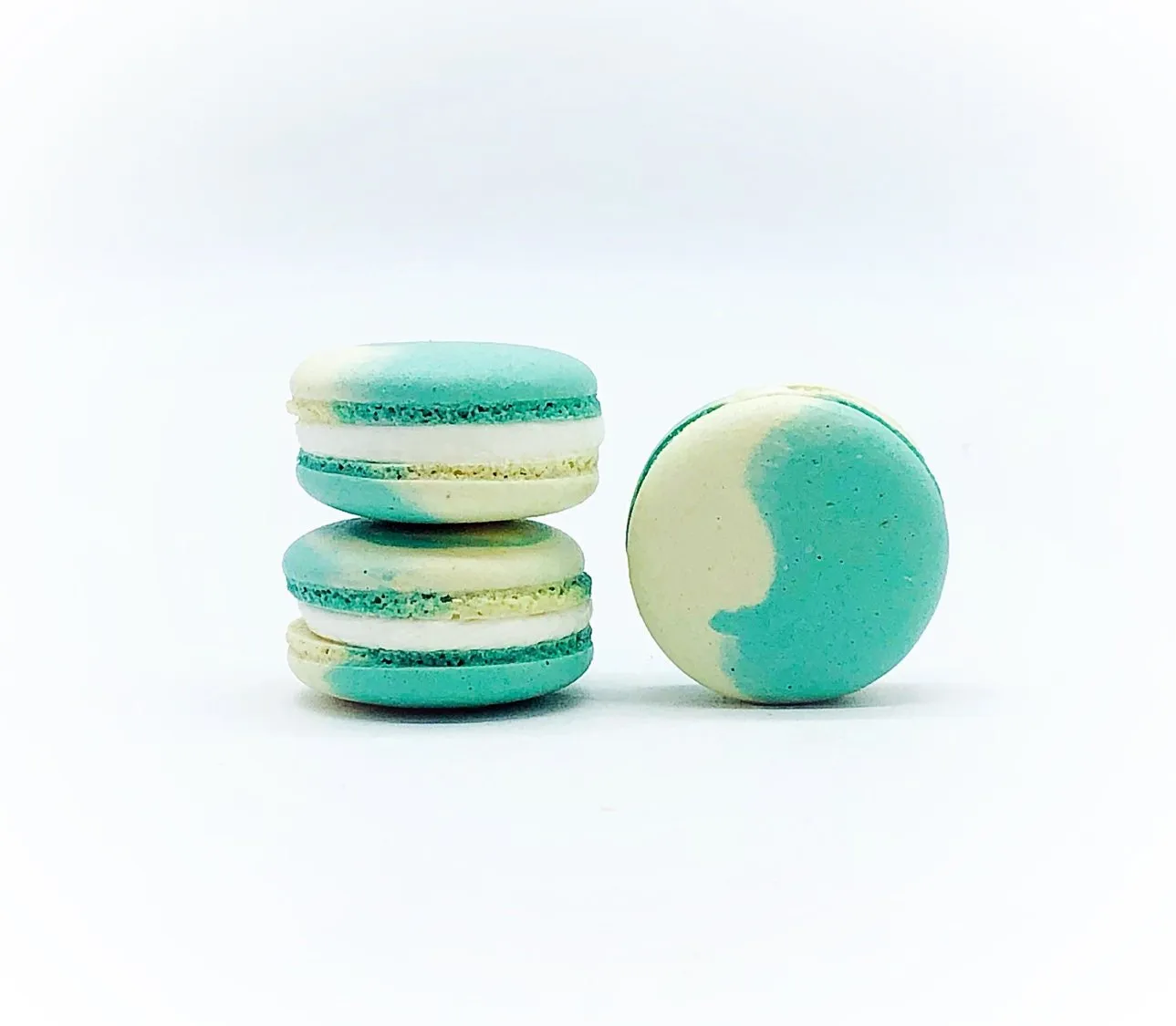 Minty Lime Vegan Macarons