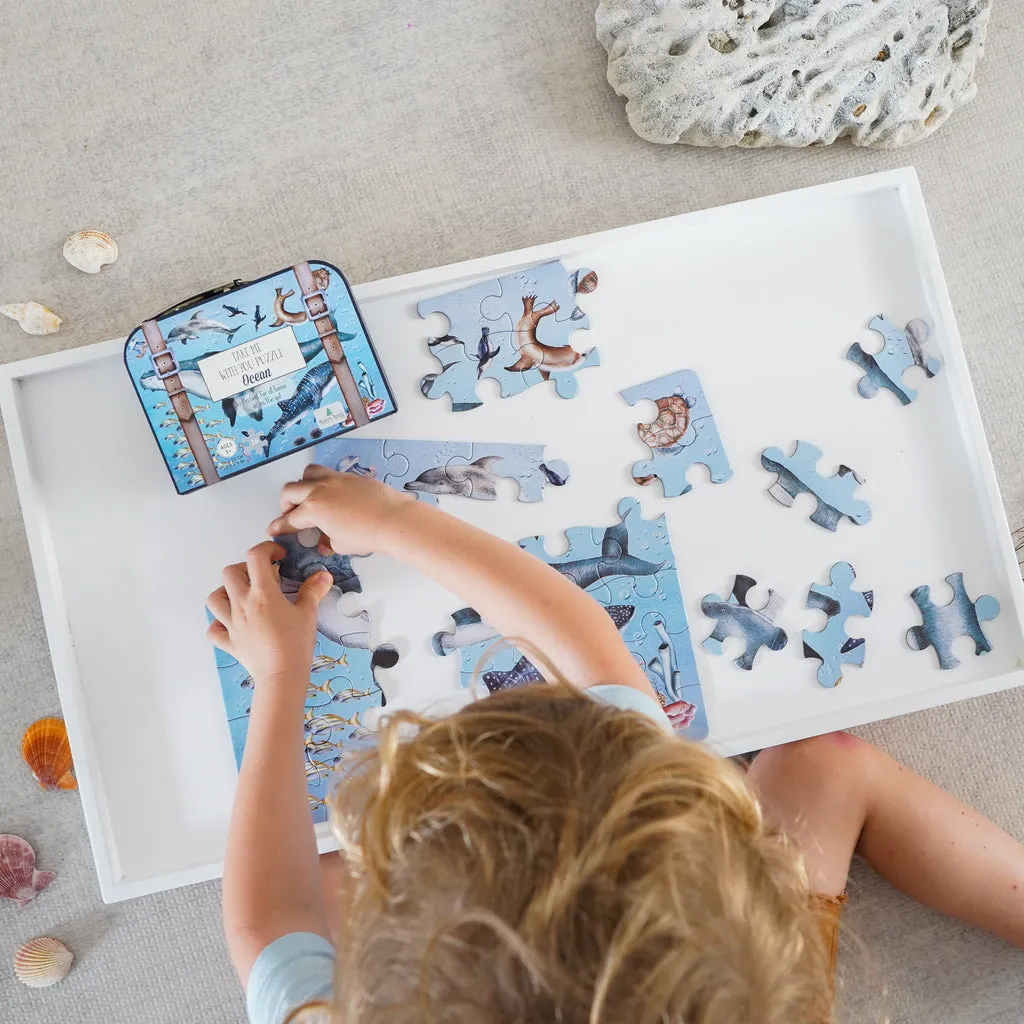 Modern Monty Ocean Take Me With You 36 Piece Puzzle with Mini Suitcase 3yrs 