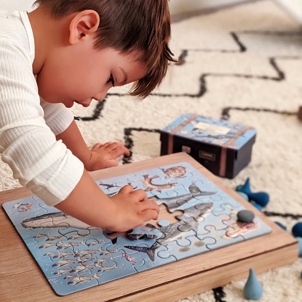 Modern Monty Ocean Take Me With You 36 Piece Puzzle with Mini Suitcase 3yrs 
