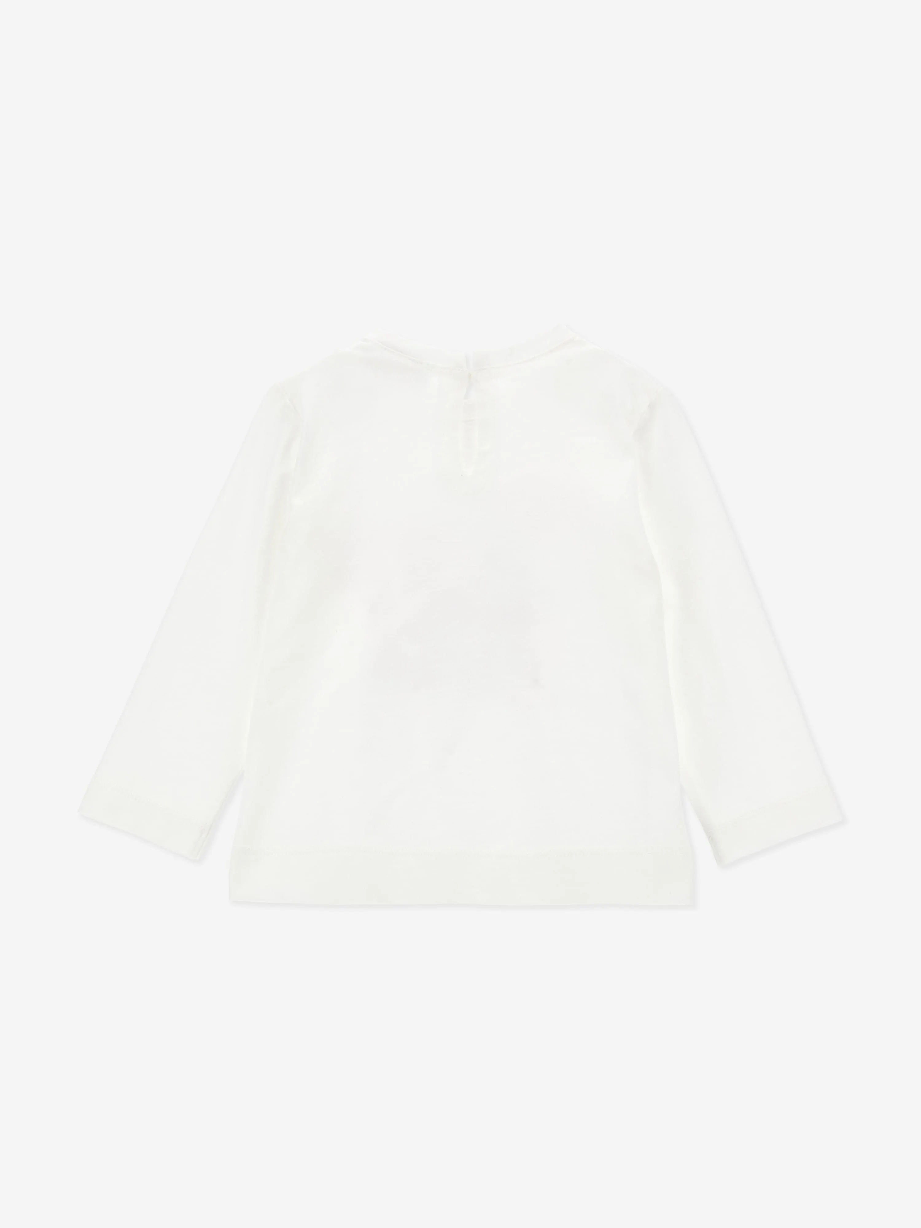 Monnalisa Baby Girls Long Sleeve Dumbo T-Shirt in Ivory