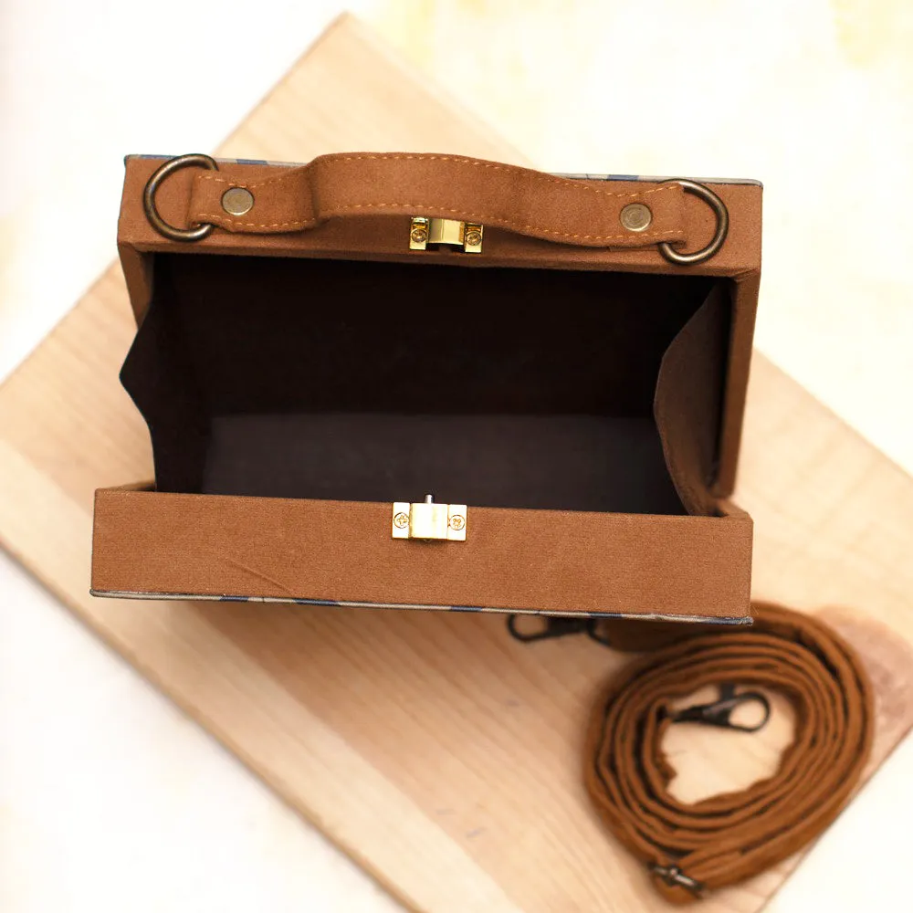 Multicolor Moroccan Printed Suitcase Style Clutch
