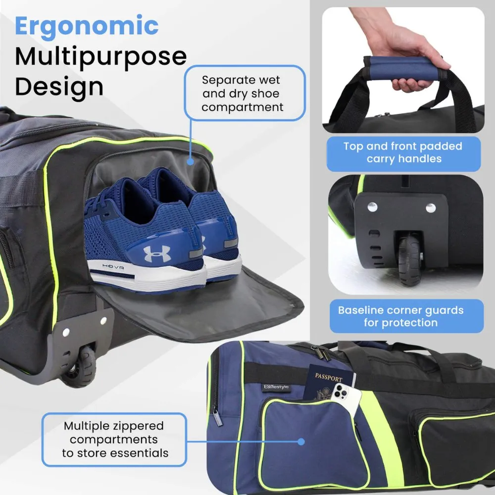 Multipurpose Travel Weekender Duffel Wheeler Bag