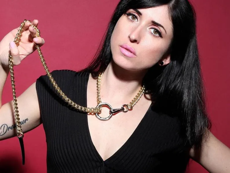 NEW! FORBIDDEN Necklace - Gold & Gunmetal