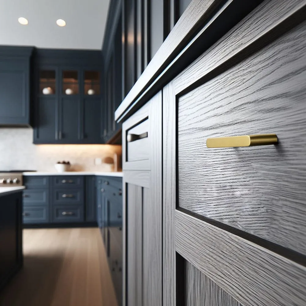 Nordic Copper Cabinet Handles Brass Drawer Wardrobe Pulls