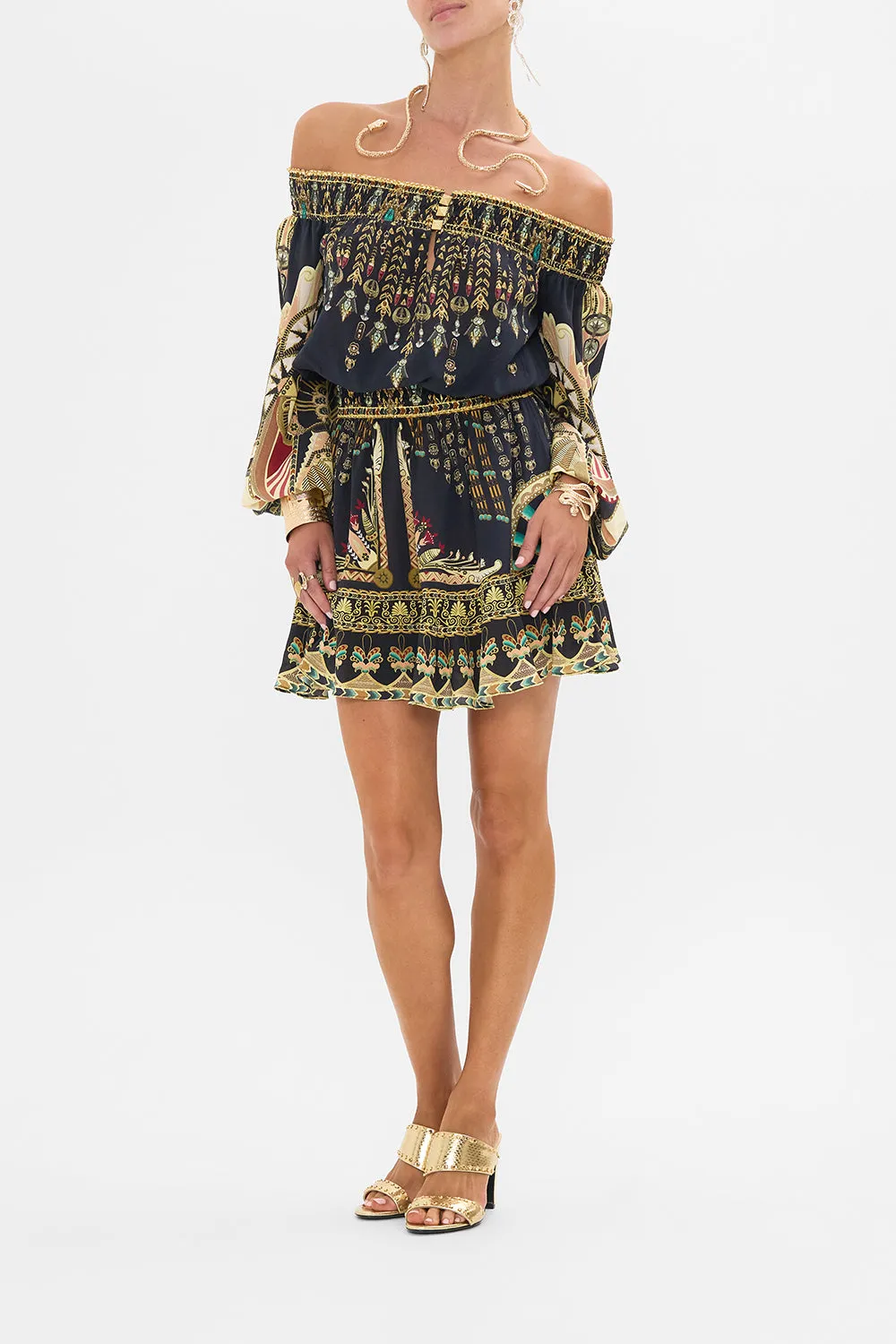 OFF SHOULDER SHORT DRESS THEY CALLED HER NEFERTARI