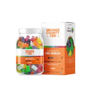 Orange County CBD - Gummy Cubes - Large Tub 500g