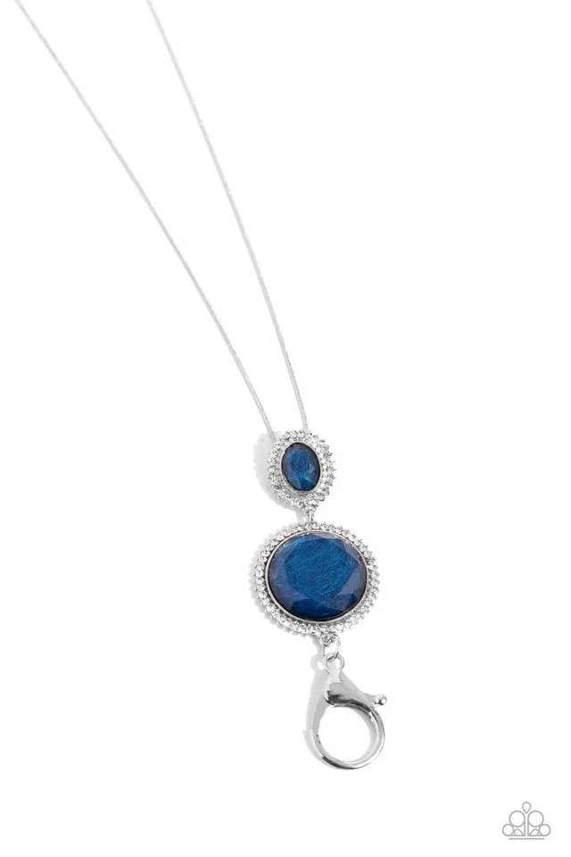 Paparazzi Necklace ~ Castle Cadenza - Blue
