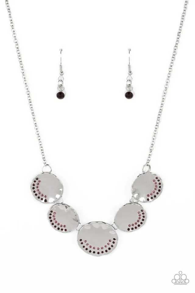 Paparazzi Necklace ~ Swanky Shimmer - Purple