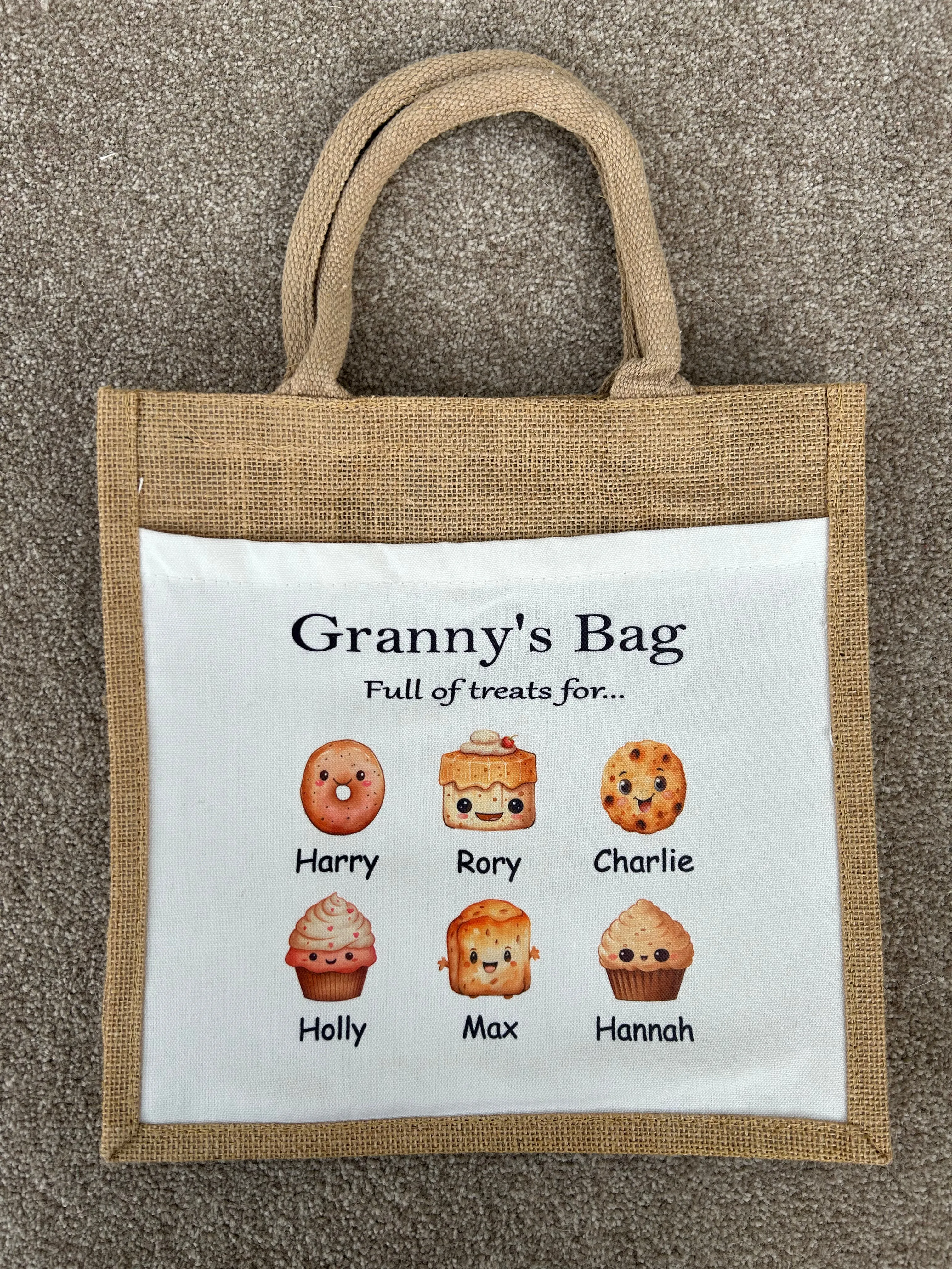 Personalised Shopping Bag, Mothers Day Gifts, Gift For Mothers Day, Grannys Shopping Bag, Nannys Shopping Bag, Treat Bag, Shopping Bag