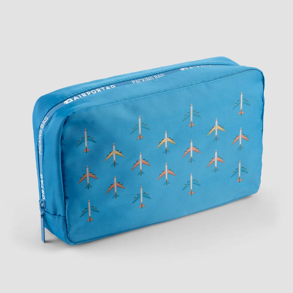 Planes Grey Sky - Packing Bag