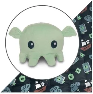 Plushie Tote Bag: Dark Green Tabletop Gaming Tote Bag   Mint Cthulhu Plushie