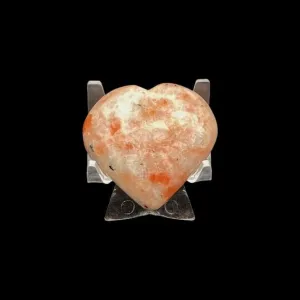 Polished And Puffy Sun Stone Heart Rock Specimen