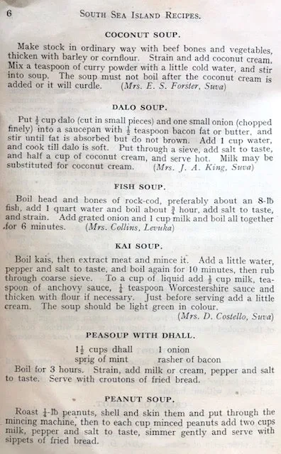 (Polynesia) Girl Guides' Association.  South Sea Island Recipes.