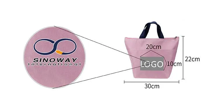 Portable Lunch Bag with Front Pocket