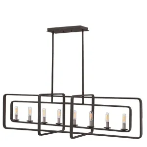 Quentin Eight-Light Linear Chandelier