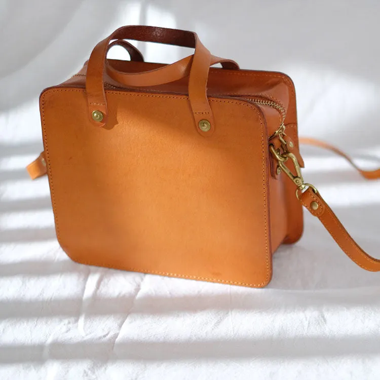 Quilted Women's Genuine Leather Handbag Small Side Bags for Women