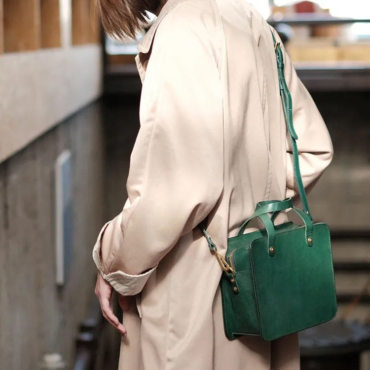 Quilted Women's Genuine Leather Handbag Small Side Bags for Women