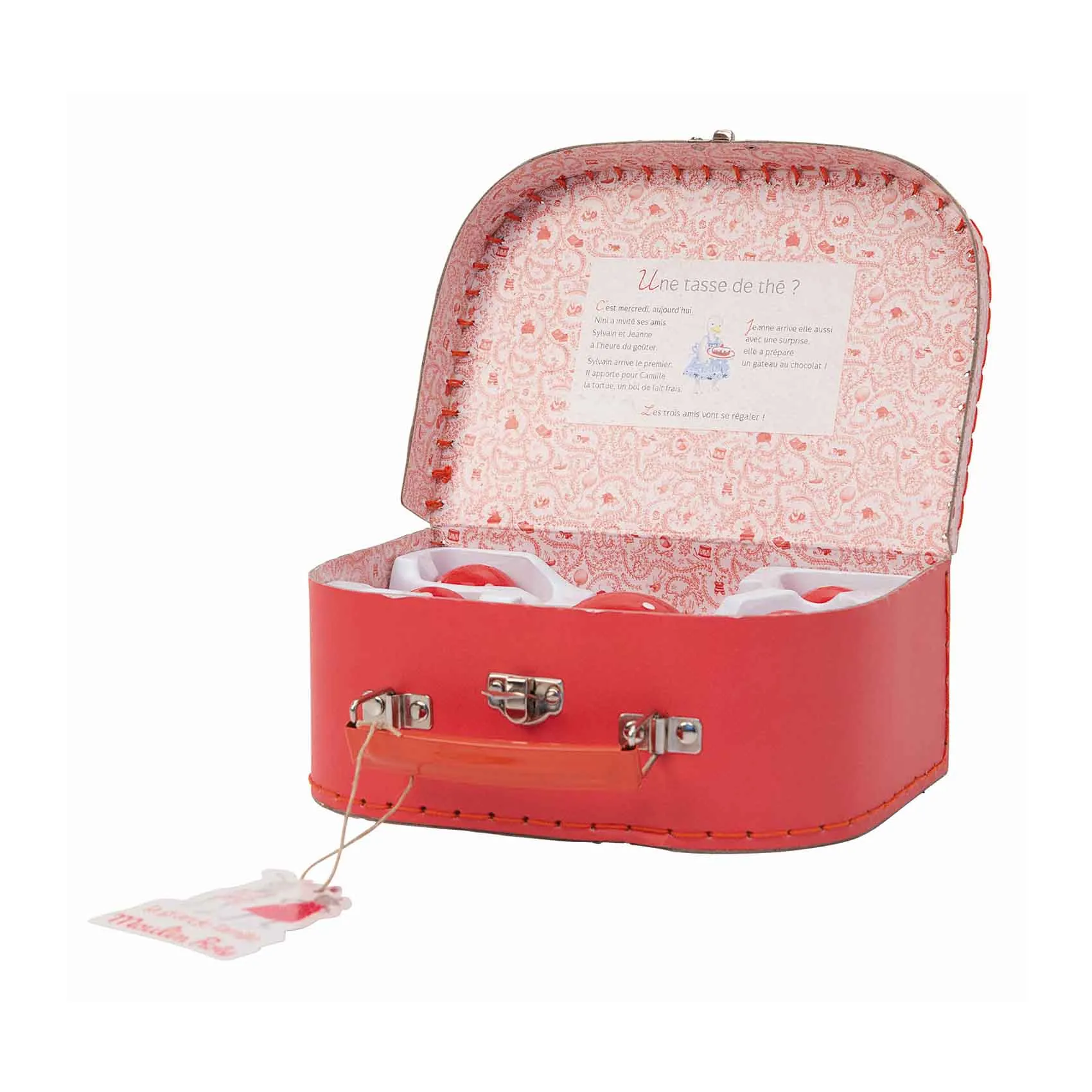 Red Ceramic Tea Set - La Grande Famille