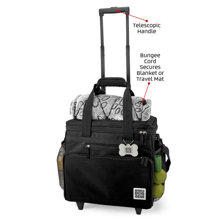 Rolling Week Away with Telescopic Handle ~ Black
