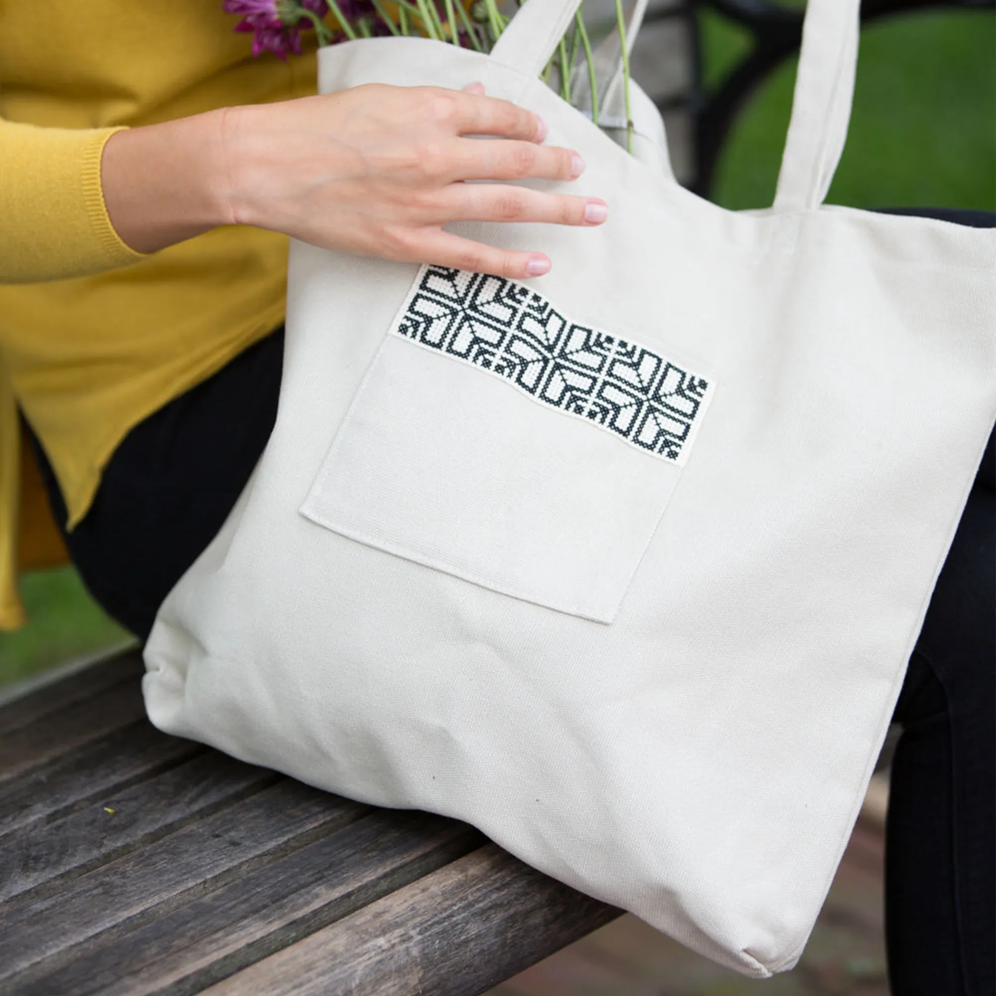 Sabah Market Tote - Cream