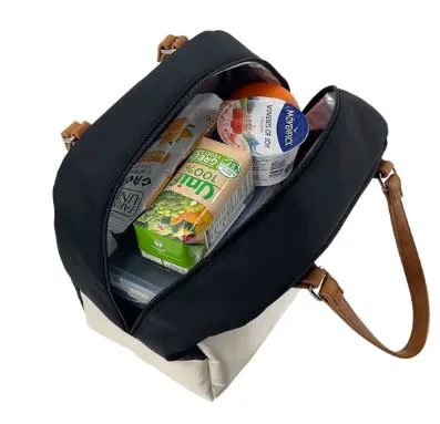 Sachi "style 237" Insulated Cali Lunch Bag - Black/cream