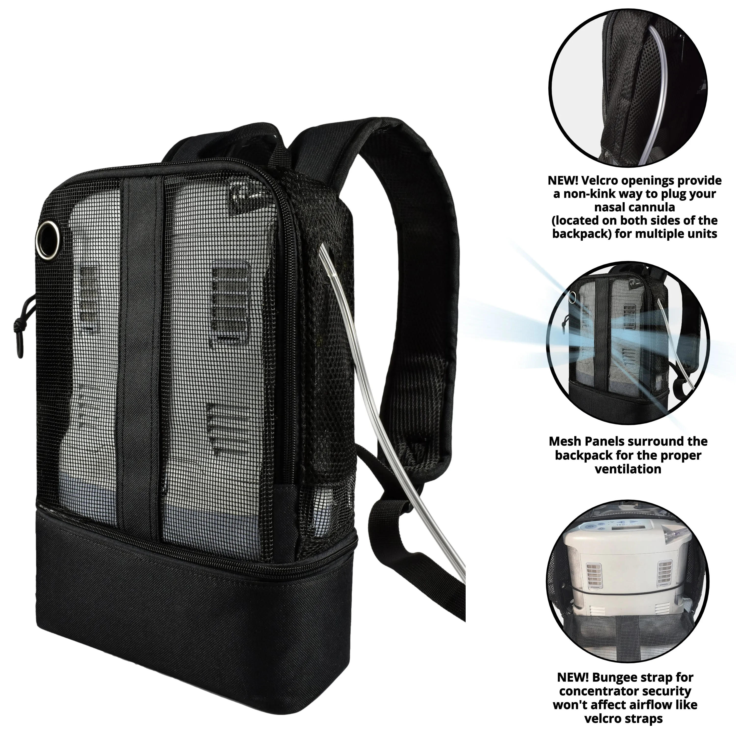 SALE!!! Universal Mesh Backpack - Inogen One G3/OxyGo, Inogen One G5/OxyGo Next, & Rhythm P2