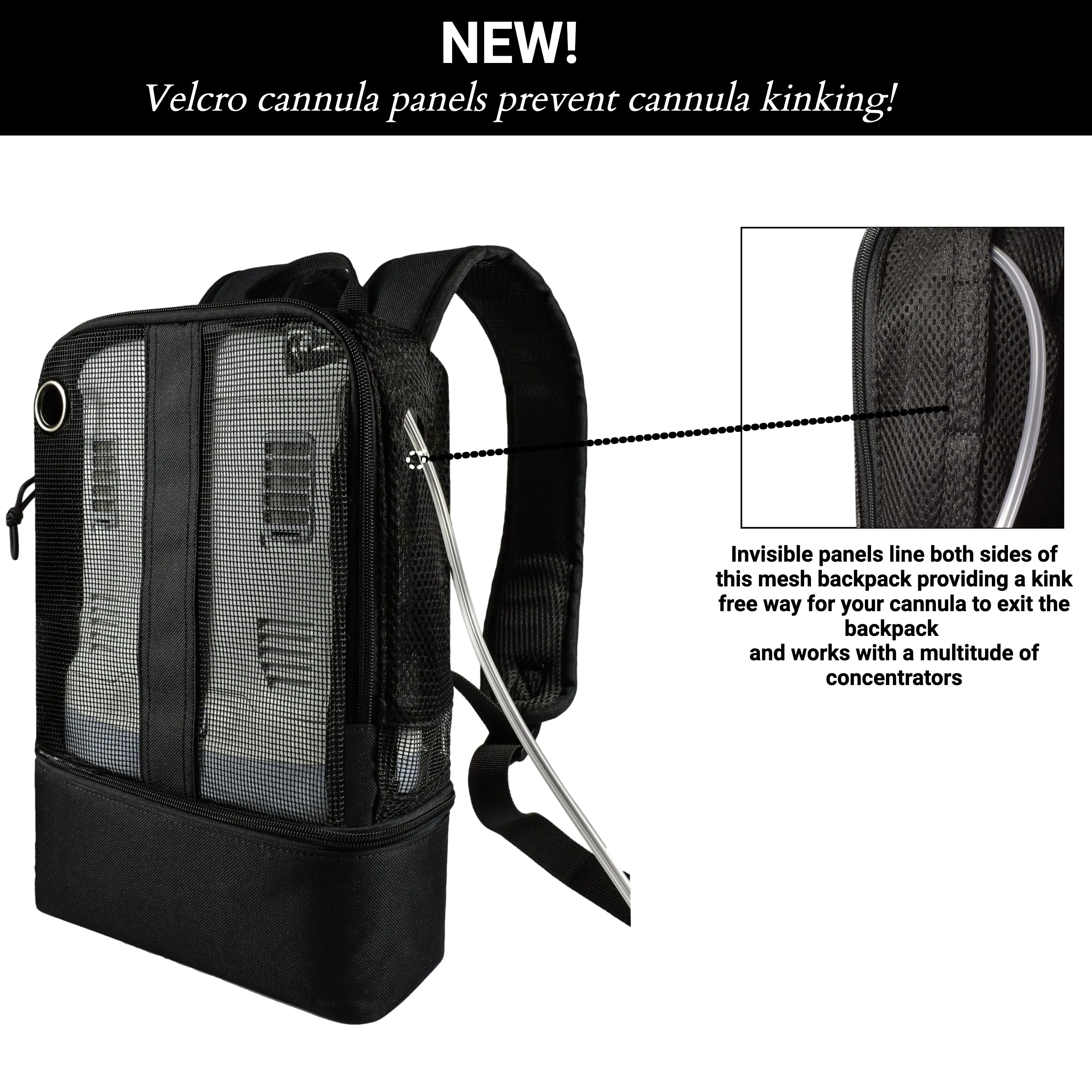 SALE!!! Universal Mesh Backpack - Inogen One G3/OxyGo, Inogen One G5/OxyGo Next, & Rhythm P2