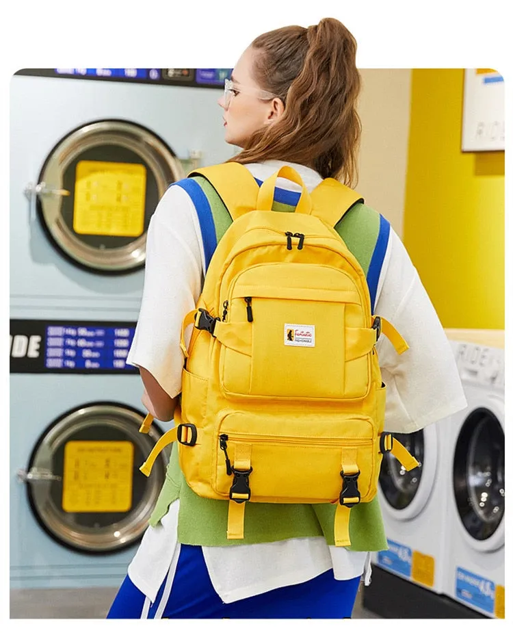 School Backpack | Student Backpack | Casual Backpack | School Rucksack | Shoulder Bag | Large Capacity Bag | College Bag | Travel Backpack