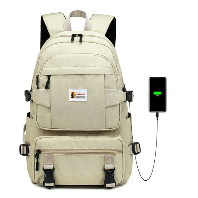 School Backpack | Student Backpack | Casual Backpack | School Rucksack | Shoulder Bag | Large Capacity Bag | College Bag | Travel Backpack