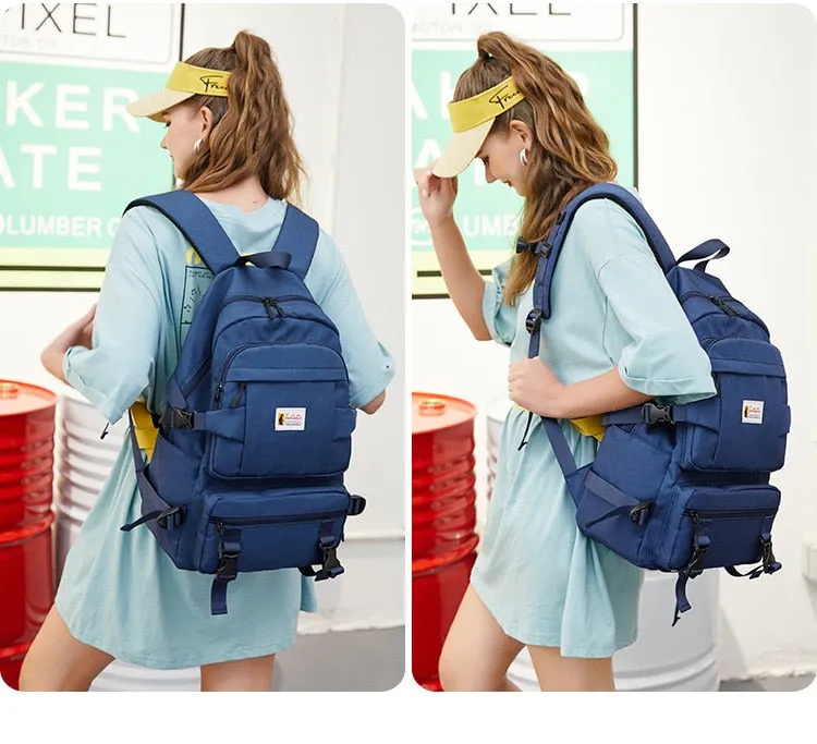 School Backpack | Student Backpack | Casual Backpack | School Rucksack | Shoulder Bag | Large Capacity Bag | College Bag | Travel Backpack