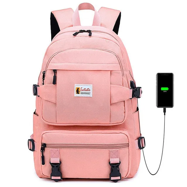 School Backpack | Student Backpack | Casual Backpack | School Rucksack | Shoulder Bag | Large Capacity Bag | College Bag | Travel Backpack