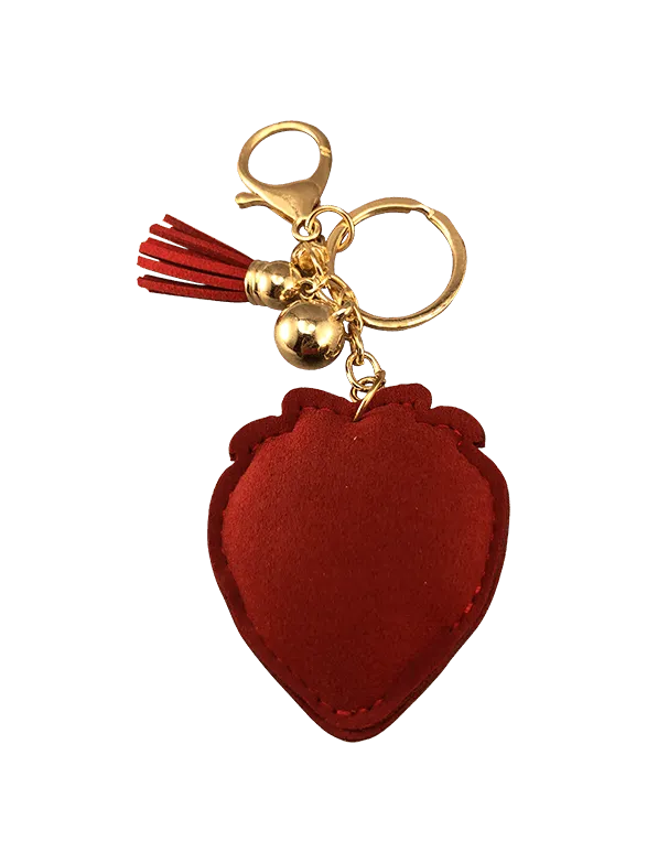 Sequined Strawberry Keychain/Clip
