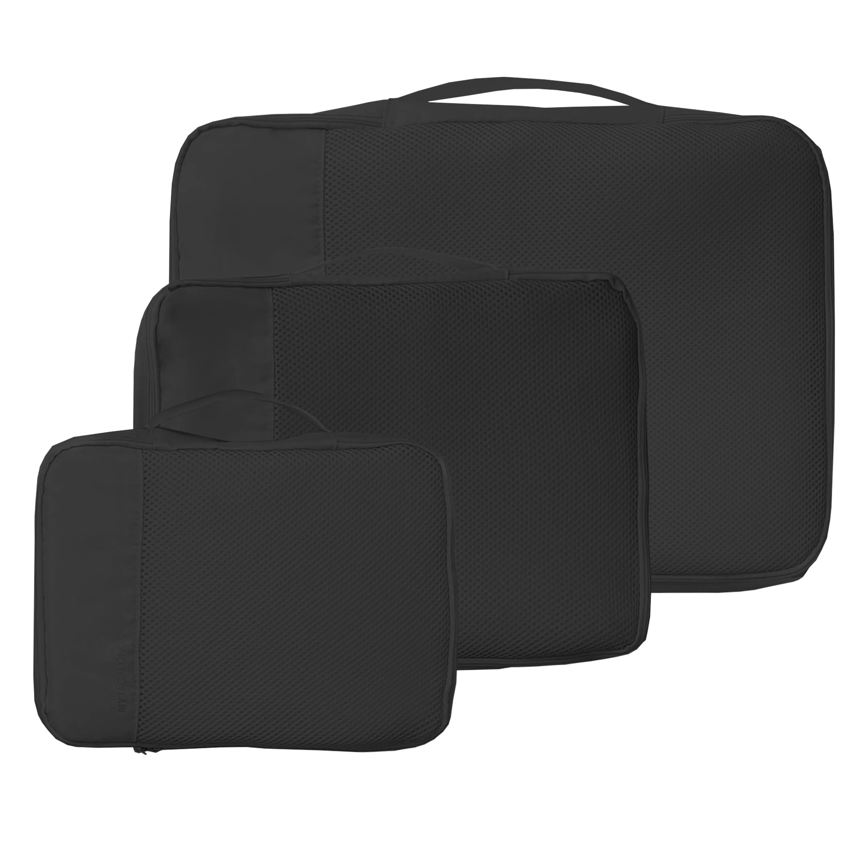 SET OF 3 PACKING PODS- BLACK
